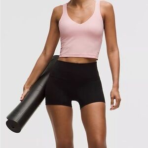 lululemon align nude pale pink tank top with built in bra